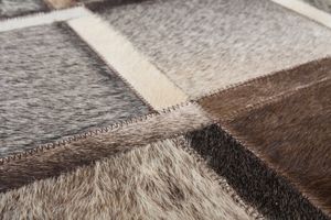Tapis en cuir Amazone 025007 Gris