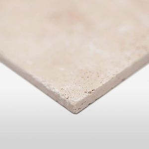 Carrelage en travertin "Classic Light brossé" (40,6 x 61 cm)