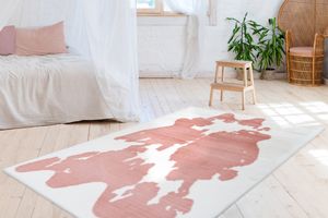 Tapis Amazone 108010 Rose / Blanc