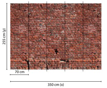 Papier peint panoramique BrickRed DD118784 A.S. Création Designwalls