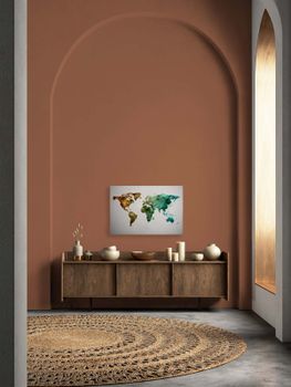 Tableau sur toile DD120341 World Graphic 1 A.S. Création