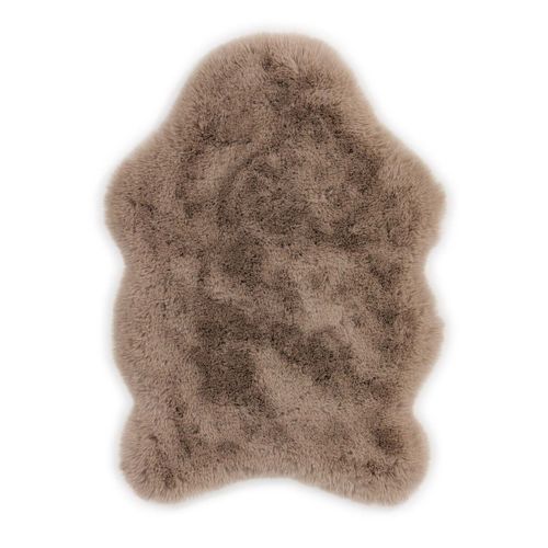 Tapis imitation fourrure marron - Ultra-doux