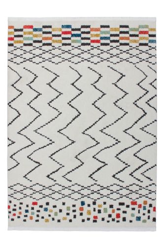 Tapis Amazone 001004 Blanc / Noir / Multicolore