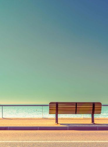 Papier peint panoramique Bench And Sea DD119087 A.S. Création Designwalls