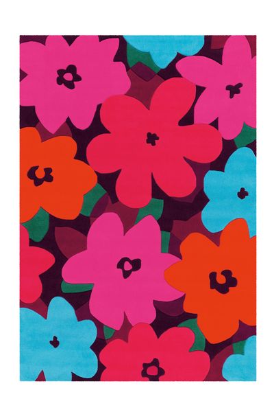 Tapis Amazone 152003 Multicolore / Fleurs roses