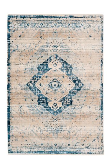 Tapis Baroque 094008 Crème / Bleu