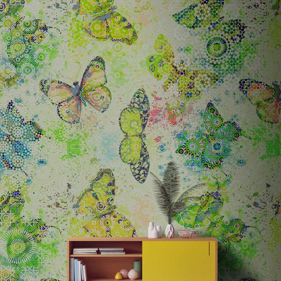 Papier peint panoramique mosaicButterf3 DD110271 Livingwalls Walls by Patel